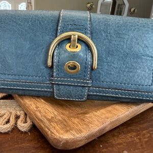 Coach Soho wallet buckle with Brass Accent